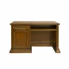 Birou Sonia, design elegant, lemn masiv Paltin și MDF furniruit, 140x75x81 cm, finisaj nuc picture - 2