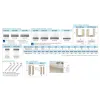 Bucătărie Global A modulară cu fronturi MDF și PAL, fără blat inclus, 2,30 m picture - 2