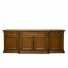 Bufet Sonia cu 4 uși din lemn masiv fag, panel și MDF, furniruit cu furnir de nuc, 229,5x56,5x83,5 cm picture - 1
