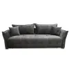 Canapea Vibe, extensibilă cu spațiu de dormit 195x146 cm, structură lemn masiv și PAL, spumă HR și arcuri, stofă kronos 22, 235x104x88 cm, gri picture - 1