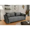 Canapea Vibe, extensibilă cu spațiu de dormit 195x146 cm, structură lemn masiv și PAL, spumă HR și arcuri, stofă kronos 22, 235x104x88 cm, gri picture - 2