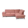 Colțar extensibil Lora, culoare personalizabila - 268x212 cm, tetiere rabatabile, cadru lemn esență tare și PAL, arcuri sinusoidale și poliuretan, picioare metalice H 12,3 cm picture - 2