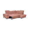 Colțar extensibil Lora, culoare personalizabila - 268x212 cm, tetiere rabatabile, cadru lemn esență tare și PAL, arcuri sinusoidale și poliuretan, picioare metalice H 12,3 cm picture - 5