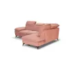 Colțar extensibil Lora, culoare personalizabila - 268x212 cm, tetiere rabatabile, cadru lemn esență tare și PAL, arcuri sinusoidale și poliuretan, picioare metalice H 12,3 cm picture - 10