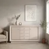 Comoda Largo KOM2D4S cu 2 usi si 4 sertare 151,5x38x96 cm h culoare cashmire picture - 1