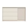 Comodă Monaco KOM1D3S, 3 sertare cu sistem push-to-open, PAL melaminat, 136x84x46 cm, Casmir picture - 1