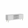 Comodă TV PIANO RTV2D, Suport Multimedia cu 2 Uși și Nișă Centrală picture - 4