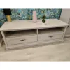Comodă TV Sonata new, design elegant, 2 sertare + 2 nișe, structură PAL laminat + MDF, glisiere cu bile, 150x55x54 cm, Cashmire picture - 2