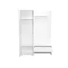Cuier Milo Matt cu finisaj mat, design minimalist și PAL melaminat, 140x40x200 cm, alb picture - 2