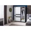 Dormitor Cristal, alb-grafit- pat160x200 cm  modern, PAL picture - 5