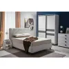 Dormitor Cristal, alb-grafit- pat160x200 cm  modern, PAL picture - 1
