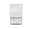 Set Dormitor Geneva Modular, PAL Laminat, 160x200 cm, Gri Grafit și Stejar Craft Alb picture - 4