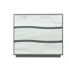 Set Dormitor Geneva Modular, PAL Laminat, 160x200 cm, Gri Grafit și Stejar Craft Alb picture - 8