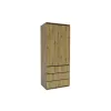 Dulap Idea Artisan, cu polite multiple, structură PAL melaminat + MDF, design modern, 80x210x57 cm, personalizabil picture - 1