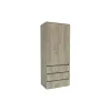 Dulap Idea Artisan, cu polite multiple, structură PAL melaminat + MDF, design modern, 80x210x57 cm, personalizabil picture - 5