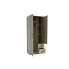 Dulap Simple Sonoma 2D cu sertare, structură PAL melaminat, design modern, 205x80x52 cm, Sonoma picture - 6