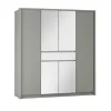 Dulap Split Platinum cu compartimentare spațioasă și PAL melaminat, 200x65x217 cm, gri picture - 1