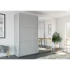 Dulap Vigo PAL Melaminat, Usi Glisante, 200x65x215 cm Alb picture - 1