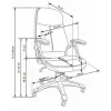 Scaun Edison, formă ergonomică și stabilitate sporită, structură metalică, 41x56x86 cm, negru picture - 4