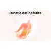 Fotoliu masaj gravitație zero gri, încălzire, bluetooth, role picioare, airbag corp complet, LED touch picture - 24