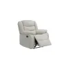 Fotoliu Recliner Relax, mecanism rabatabil, suport picioare, tapițerie catifea, 90x88x105 cm, Gri picture - 4