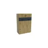 Hol Urban 2, set mobilier hol, dulap spațios cu bară și polite, pantofar, placă cuier și oglindă, PAL melaminat + MDF, 150x196 cm, personalizabil picture - 4