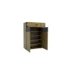 Hol Urban 2, set mobilier hol, dulap spațios cu bară și polite, pantofar, placă cuier și oglindă, PAL melaminat + MDF, 150x196 cm, personalizabil picture - 5