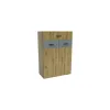 Hol Urban 2, set mobilier hol, dulap spațios cu bară și polite, pantofar, placă cuier și oglindă, PAL melaminat + MDF, 150x196 cm, personalizabil picture - 15