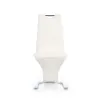 Scaun K188, design ergonomic, cadru metalic + tapițerie ecopiele, 45x58x99 cm, alb picture - 2
