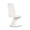 Scaun K188, design ergonomic, cadru metalic + tapițerie ecopiele, 45x58x99 cm, alb picture - 4