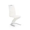 Scaun K188, design ergonomic, cadru metalic + tapițerie ecopiele, 45x58x99 cm, alb picture - 1