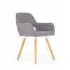 Scaun K283, design compact și șezut moale, material textil, 56x56x80 cm, gri picture - 4