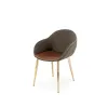 Scaun K304, șezut ergonomic și formă modernă, material textil, 62x59x81 cm, gri picture - 1