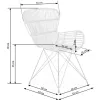 Scaun K335, formă anatomică și design modern, material textil, 61x63x90 cm, gri picture - 2