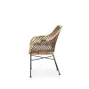 Scaun K336, șezut moale și cadru rezistent, material textil, 64x64x89 cm, natural picture - 3