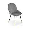 Scaun K437 tapițat, design ergonomic, cadru metalic, 49x55x88x47 cm, gri picture - 1
