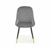 Scaun K437 tapițat, design ergonomic, cadru metalic, 49x55x88x47 cm, gri picture - 2