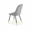 Scaun K437 tapițat, design ergonomic, cadru metalic, 49x55x88x47 cm, gri picture - 3