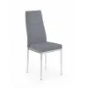 Scaun K70C, cadru cromat și șezut moale, oțel cromat și piele ecologică, 43x49x97 cm, gri picture - 1
