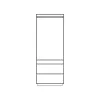 Living Geneva Modular, PAL Laminat, 335x50x207 cm, Gri Grafit și Stejar Craft Alb picture - 2