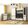 Living Geneva Modular, PAL Laminat, 335x50x207 cm, Gri Grafit și Stejar Craft Alb picture - 1
