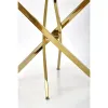 Masă Raymond 2 rotundă, blat sticlă marmorat, structură metalică, diametru 100x73 cm, negru/gold picture - 3