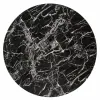 Masă Raymond 2 rotundă, blat sticlă marmorat, structură metalică, diametru 100x73 cm, negru/gold picture - 4