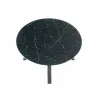 Masă Vertigo reglabilă, blat sticlă ultradură marmură neagră, cadru oțel, 130-180x130x76 cm, negru picture - 5