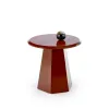 Măsuță de cafea Loca, design minimalist, blat rotund, structură din lemn, 50x47 cm, personalizabil picture - 1