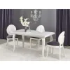 Masă Mozart extensibilă, blat MDF laminat, picioare lemn fag, 140-180x80x75 cm, alb picture - 1