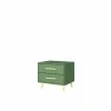 Noptieră Bali 2, 2 sertare, design modern, PAL melaminat, 54x41x48 cm, verde picture - 1