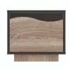 Noptieră Geneva, design compact, PAL melaminat, 40,5x45x40 cm, Sonoma Trufa/Wenge picture - 1