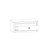 Noptiera koen II 58,5x40x44,5 h cm Pin Arizona /Stejar Nava picture - 5
