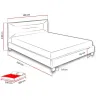 Pat + Saltea Gratis Petek, crem - 160x200 cm, catifea premium picture - 15